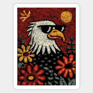 Americana Eagle | Fourth of July Folk Art Magnet